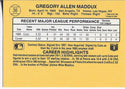 Greg Maddux 1986 Leaf Rookie Card