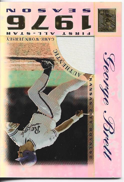George Brett 2003 Topps Game Worn Jersey Card #TR-GB