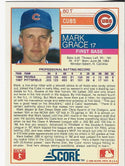 Mark Grace 1988 Score Card