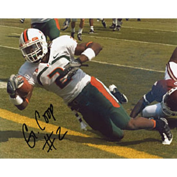 Graig Cooper Autographed / Signed Miami Hurricanes 8x10 Photo