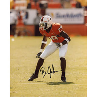 Bruce Johnson Autographed / Signed Miami Hurricanes College Football 8x10 Photo