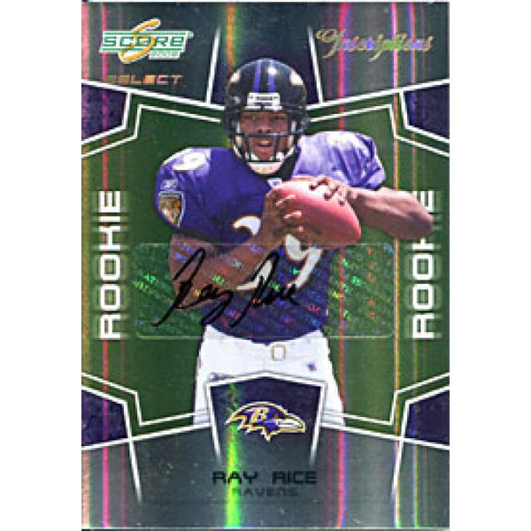 Ray Rice Autographed / Signed 2008 Score Select Card
