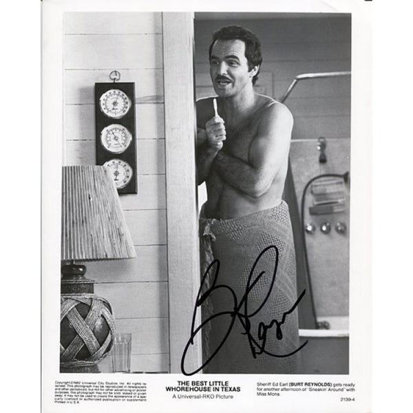 Burt Reynolds Autographed / Signed 8x10 Photo