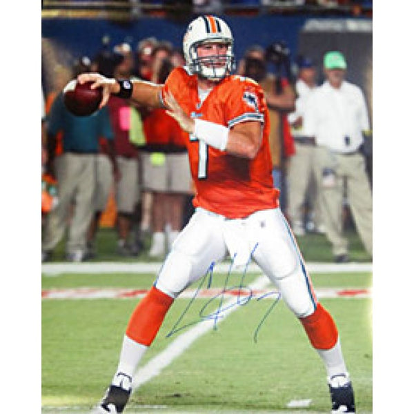 Chad Henne Autographed / Signed Miami Dolphins 16x20 Photo