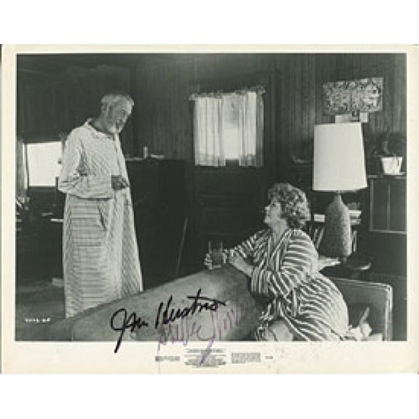 John Huston & Shelly Winter Autographed/Signed 8x10 Photo