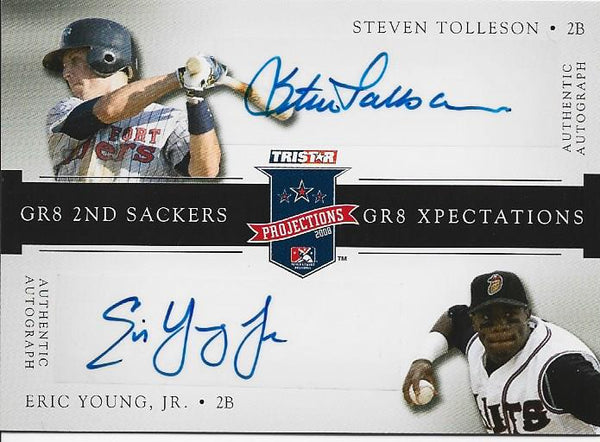 Steve Tolleson/ Eric Young Autographed Tri-Star Card #42/50