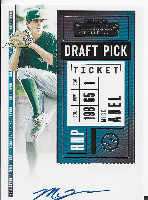 Mick Abel Autographed 2020 Panini Card