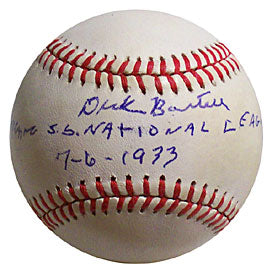 Dick Bartell National League 7-6-1933 Autographed / Signed Baseball