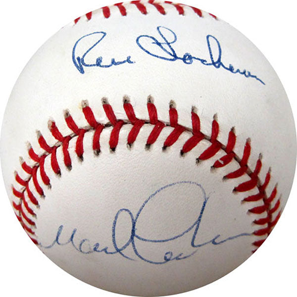 Rene Lachmann & Marcel Lachmann Autographed / Signed Baseball