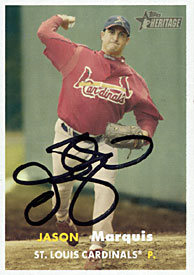 Jason Marquis Autographed / Signed 2006 Topps No.453 St. Louis Cardinals Baseball Card