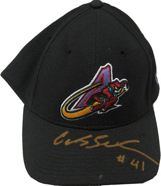 Carlos Santana Autographed / Signed Cleveland Indians 2009 Game Used Cap