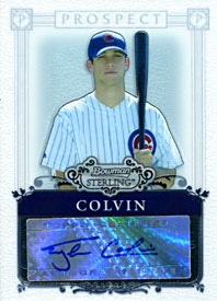 Tyler Colvin Autographed / Signed 2006 Bowman Sterling Card