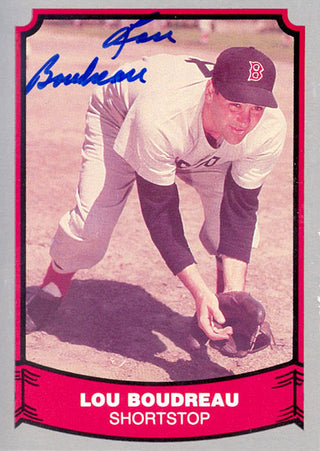 Lou Boundreau Autograph/Signed 1988 Legends Card