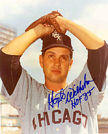 Hoyt Wilhelm HOF '85 Autographed / Signed Chicago White Sox Baseball 8x10 Photo