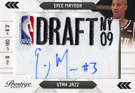 Eric Maynor Autographed / Signed 2009 Panimi America No.071/125 Basketball Card