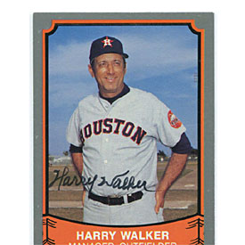 Harry Walker Autographed/Signed 1989 Pacific Trading Card