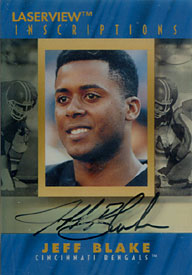 Jeff Blake Autographed / Signed 1996 Pinnacle No.1762/3125 Football Card