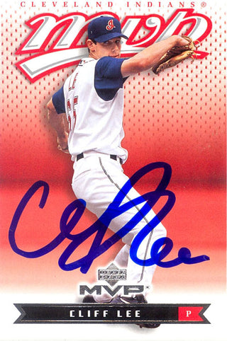 Cliff Lee Autograph/Signed 2003 Upper Deck Card