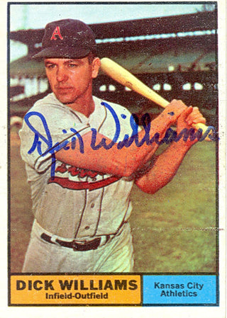 Dick Williams Autograph/Signed Card