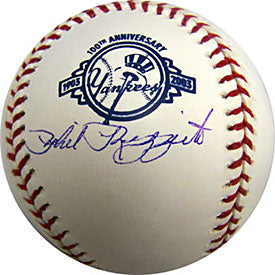 Phil Rizzuto Autographed / Signed Yankees 100th Anniversary Baseball