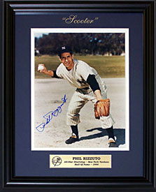 Phil Rizzuto Autographed / Signed Framed 8x10 Photo