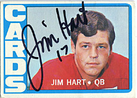 Jim Hart Autographed/Signed 1972 Topps Card