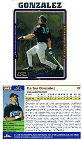 Carlos Gonzalez Unsigned 2005 Topps Chrome Baseball Card