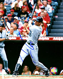 Travis Lee Autographed / Signed Hitting 8x10 Photo