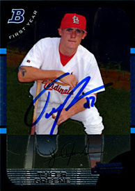 Tyler Greene Autographed / Signed 2005 Bowman Chrome Baseball Card