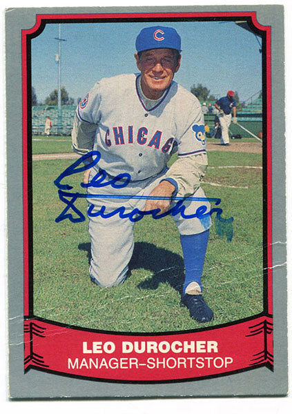 Leo Durocher Autographed / Signed 1988 Pacific Card