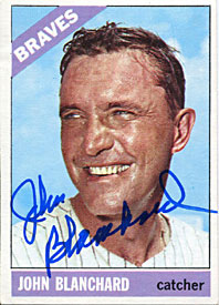 John Blanchard Autographed/Signed 1966 Topps Card