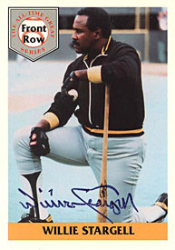 Willie Stargell Autographed / Signed 1992 Front Row Insert Card #1 - Pittsburgh Steelers
