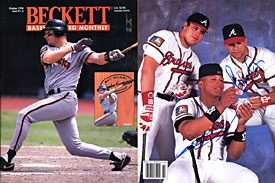 Javy Lopez / Tony Tarasco Autographed / Signed 1994 Beckett October Issue Baseball Magazine