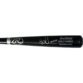 Hanley Ramirez ROY 2006 Autographed / Signed Rawlings Black Bigstick Bat