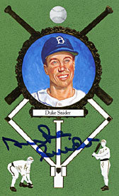Duke Snider Autographed / Signed 1990 Perez-Steele Gallery No.00195/10000 Baseball PostCard
