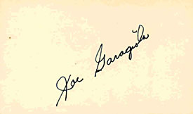 Joe Garagiola Signed / Autographed 3x5 Card