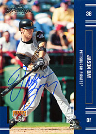 Jason Bay Autographed / Signed 2005 Donruss No.63 Pittsburgh Pirates Baseball Rookie Card
