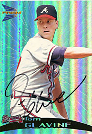 Tom Glavine Autographed / Signed 1999 Pacific Prism Card