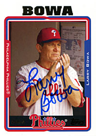 Larry Bowa Autographed / Signed 2004 Topps No.288 Philadelphia Phillies Baseball Card