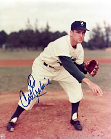 Carl Erskine Signed / Autographed Brooklyn Dodgers Baseball 8x10 Photo