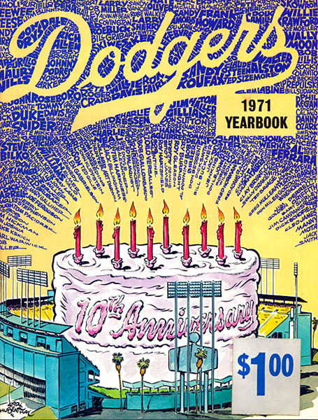 1971 Los Angeles Dodgers Yearbook