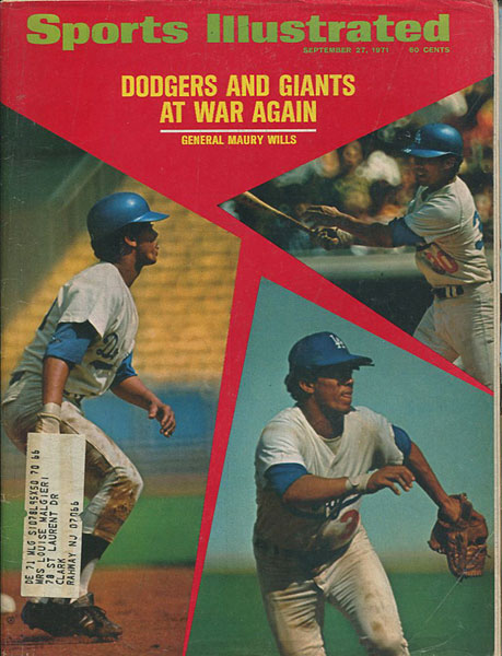 Los Angeles Dodgers 1971 Sports Illustrated Magazine