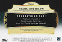 Frank Robinson 2011 Topps Relic Card #15/99