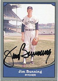 Jim Bunning Autographed/Signed 1990 Pacific Trading Card