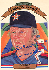 Joe Niekro Autographed / Signed 1982 Donruss No.10 Houston Astros Baseball Card