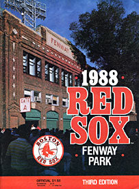 Boston Red Sox Unsigned 1988 Baseball 3rd Edition Scorebook