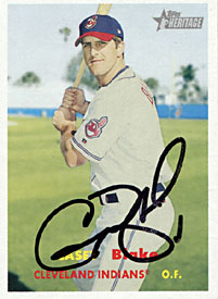 Casey Blake Autographed / Signed 2006 Topps No.442 Cleveland Indians Baseball Card