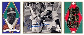 Paul Blair Autographed / Signed 1993 UpperDeck No.13 Baltimore Orioles Baseball BAT Card
