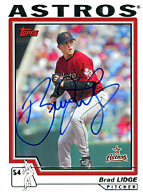 Brad Lidge Autographed / Signed 2004 Topps Card