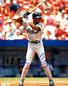 Brian Hunter Autographed / Signed Hitting 8x10 Photo
